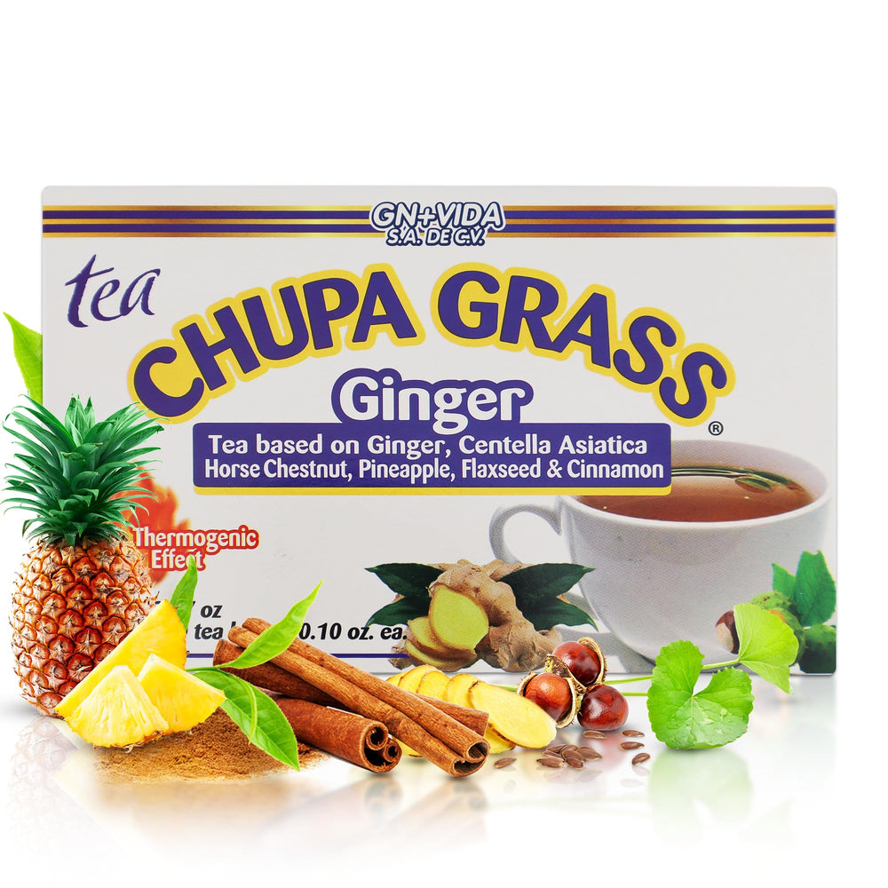 GN+Vida Chupa Panza tea bags shown for daily wellness and digestion support.