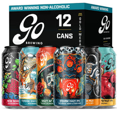 Go Brewing 12-pack front view, ideal for social gatherings