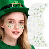 Go Ho Shamrock glitter freckles face tattoo pack for festive wear