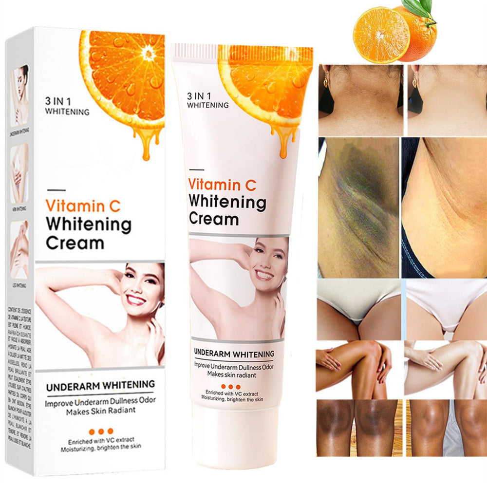 Go Ho Vitamin C Cream bottle for easy body brightening.