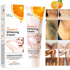Go Ho Vitamin C Cream bottle for easy body brightening.