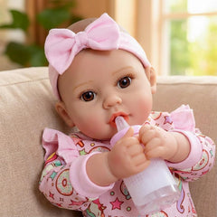 GOAROY soft-cloth body doll provides comfortable hold for cuddling and pretend play