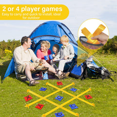 GoBene giant tic tac toe beanbags dual-sided for clear X or O display.