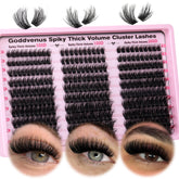 Goddvenus fluffy lash clusters 100D 10mm showcase lightweight volume for natural enhancement.