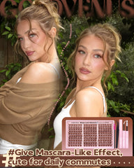 Goddvenus lash brush blends clusters for seamless eyelash line.