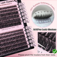 Goddvenus D Curl clusters enlarge eyes for a brighter, open look.