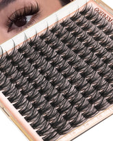 Goddvenus wispy lash clusters 12mm for a natural lift.