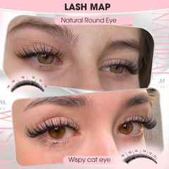 Goddvenus Wispy lash clusters 16mm cat-eye lift and drama