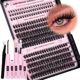 Goddvenus wispy lash clusters kit packaging for easy at-home application