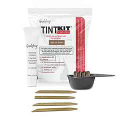 Godefroy hair color kit spot coloring shown for targeted gray coverage