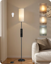 GOEBLESON 64-inch dimmable floor lamp with remote control for easy lighting