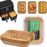 GOFFUGT parchment liner rectangle 8.6x5.5 in keeps food from sticking.