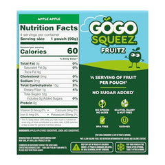 GoGo SqueeZ built-in straw cap enables quick, mess-free snacking.