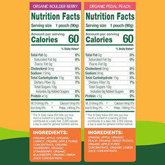 GoGo squeeZ Apple Carrot Mixed Berry pouch for quick healthy snack.