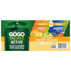 GoGo SqueeZ B vitamins energy boost pouch to support activity