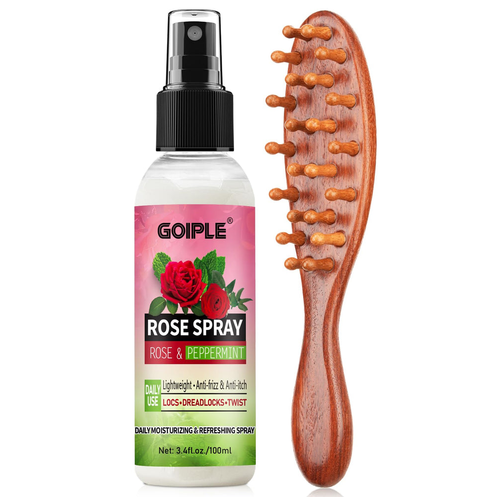 Goiple rose water loc spray bottle for refreshing dreadlocks
