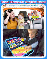 Gojmzo Busy Board shoelace activity improves hand-eye coordination for travel