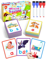 Gojmzo CVC flashcards showing words and pictures for phonics practice.