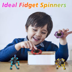 Gokeey transformable fidget spinner purple with multiple shapes for dexterity.