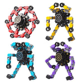 Gokeey transformable fidget spinner red with center bearing for portable stress relief.