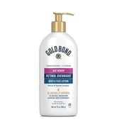 Gold Bond Age Renew Retinol Overnight bottle with pump for easy daily use.