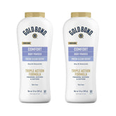Gold Bond Comfort Body Powder bottle front view for daily freshness.
