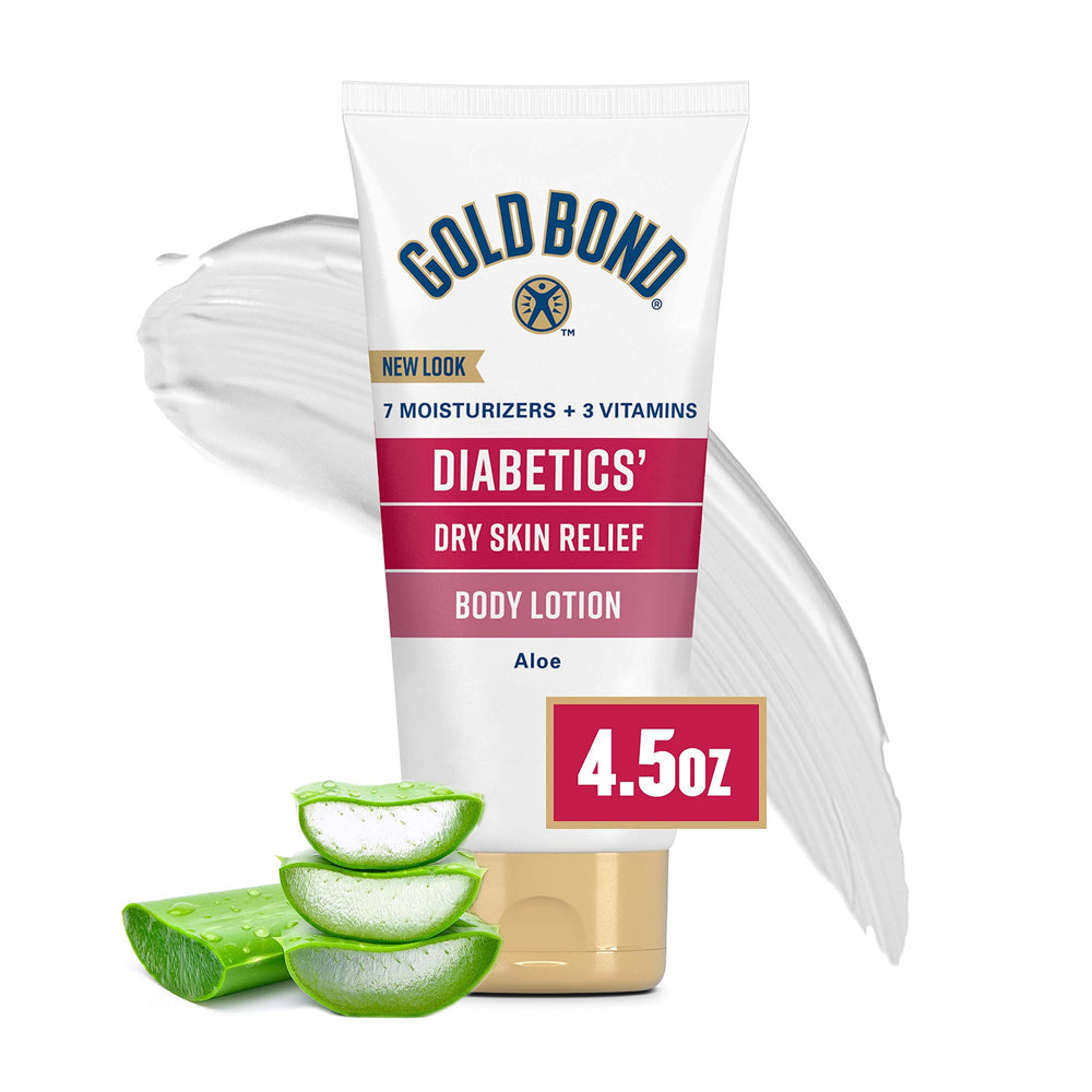 Gold Bond Diabetic Lotion pump bottle for long-lasting moisture