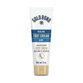 Gold Bond Healing Foot Cream aloe bottle shown for daily foot care and hydration.
