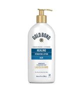 Gold Bond Healing Hydrating Lotion aloe bottle front for lasting moisture