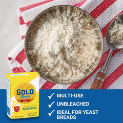 Gold Medal Bread Flour buns-rolls: yields soft interiors and well-rounded shapes.