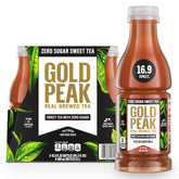 Gold Peak Zero Sugar Tea bottle—refreshing zero-calorie hydration.