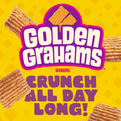 Golden Grahams 11.7 oz packaging showcases whole grain goodness.