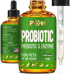 Golden Paw probiotiques liquides, bouteille prête à l’emploi pour chiens et chats.