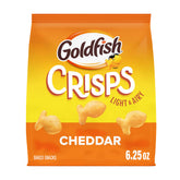 Goldfish Cheddar bag front, ideal for quick on-the-go snacking.