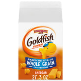 Goldfish Cheddar Crackers box front, ideal family pantry staple for home