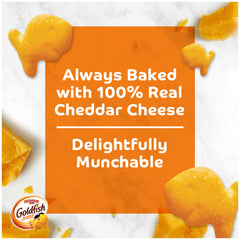Goldfish Colors Cheddar crackers sprinkled on soup or salad for extra crunch.
