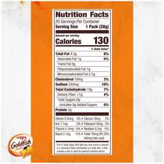 Goldfish fish-shaped crackers with a smile, kid-friendly snack.