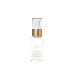 Goldie Locks Signature Serum bottle pouring for effortless frizz control