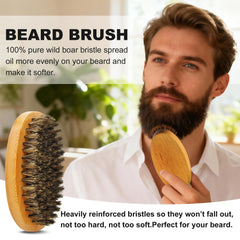 GoldWorld stainless steel scissors for precise beard trimming.
