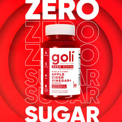 Goli packaging shown with vegan, non-GMO icons appealing to plant-based shoppers