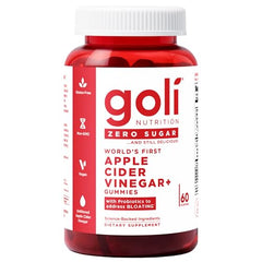 Goli Zero Sugar Trio gummies close-up showing soft texture for everyday wellness.