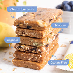 GoMacro Macrobar Breakfast Blueberry Cashew Butter, wholesome plant protein for mornings