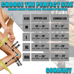 GONAIREY adjustable compression straps knee brace for precise fit