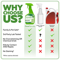 GoneNaturally Peppermint Oil Spray on doors and windows helps deter pests with a fresh scent.
