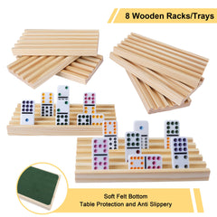 Gonoelec wooden racks with soft felt bottoms protect surfaces.