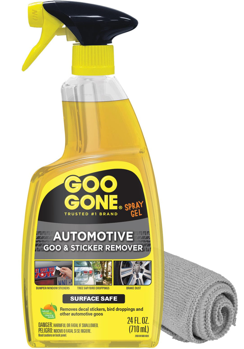 Goo Gone Automotive bumper-sticker removal for exterior cleaning