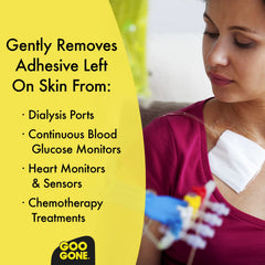 Goo Gone Skin Adhesive Remover applied on arm showing gentle, residue-free removal