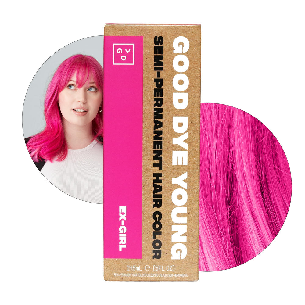 Good Dye Young pink hair dye 5oz tube for vibrant at-home color.