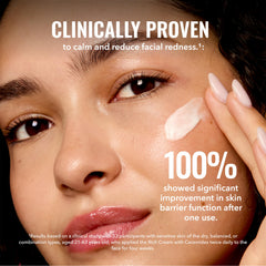 Good Molecules Rich Cream being applied to skin to show quick absorption and soothing feel