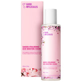 Good Molecules Sakura Hyaluronic Acid Boosting Essence bottle showing hydrating formula for plump skin.